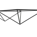 Vintage 80s steel wire coffee table eclectic design