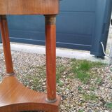 Empire style pedestal table with marble top