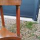 Empire style pedestal table with marble top