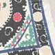 Vintage hand-embroidered tribal tapestry 130x137 cm
