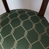 Art deco mahogany bridge armchair