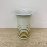 Vintage space age vase Bavaria arzberg Germany golden decor , 1970s