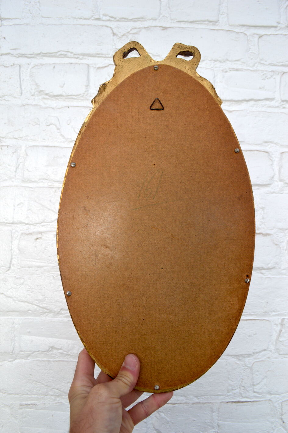 Golden ribbon mirror