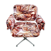 Restored vintage armchair 70s