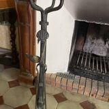 pair of wrought iron rack and pinion