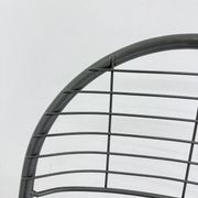 Niels Gammelgaard for Ikea grey wire metal folding chair, 1970s