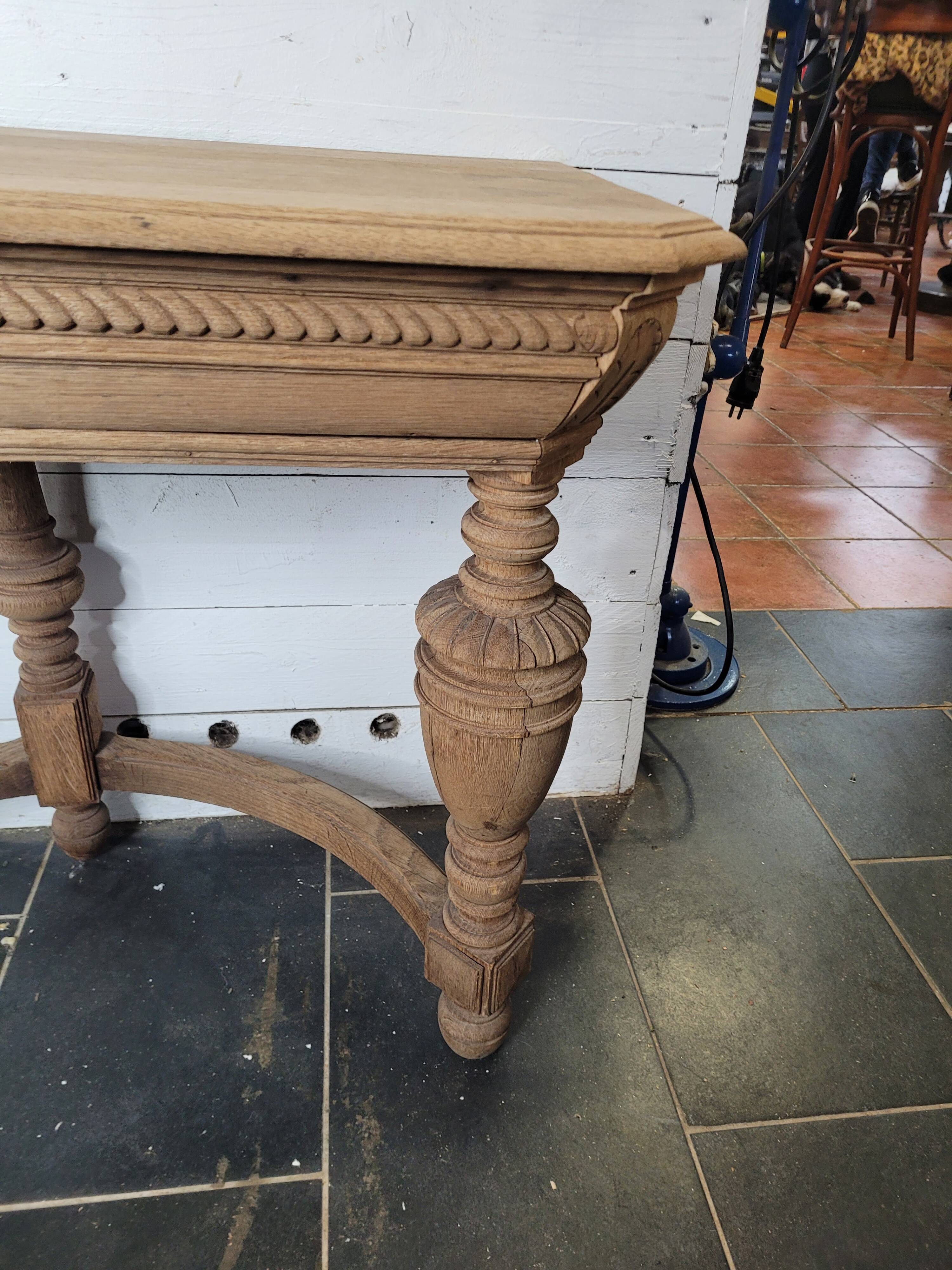 Old oak console