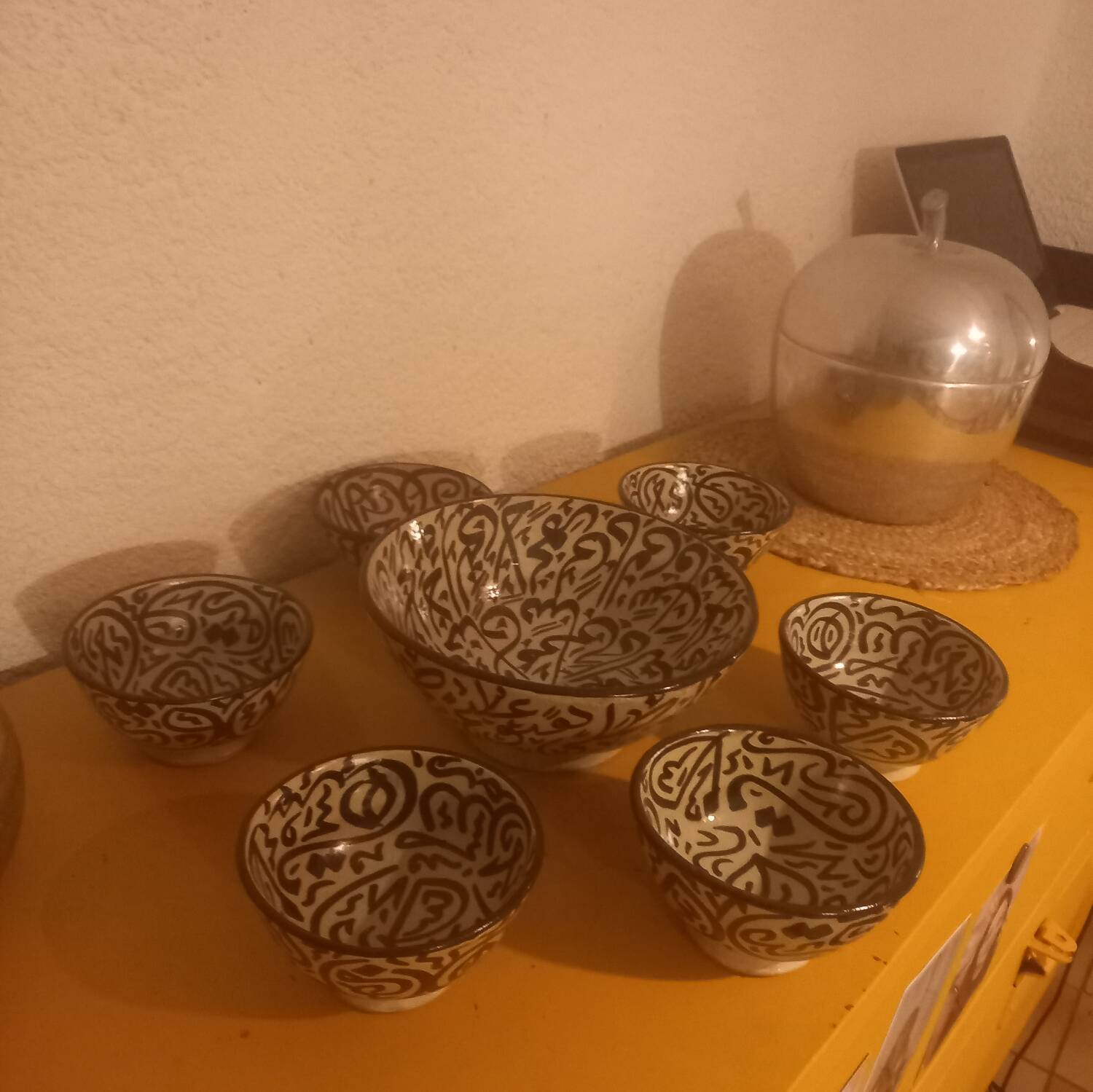 Ensemble de 6 bols et un saladier