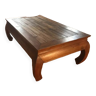 Table basse en bois et canage