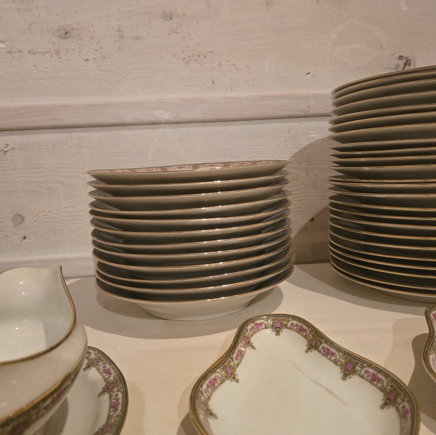 Limoges porcelain service.