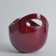 Scandinavian Modern Merlot Red Stoneware Bowl by SYCO, Sweden, 1950s