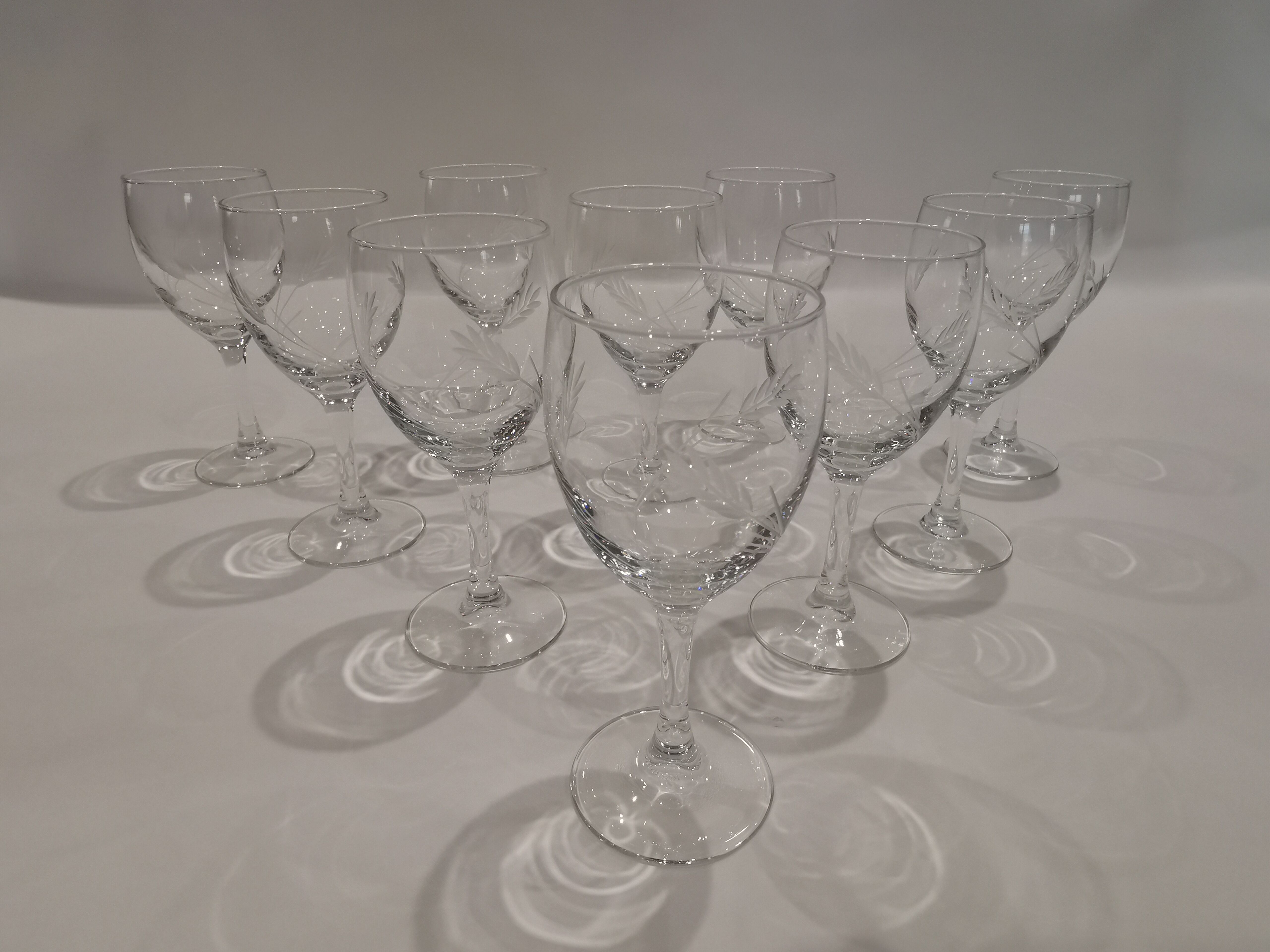 10 wine glasses Luminarc model "sheaf epi de blè"