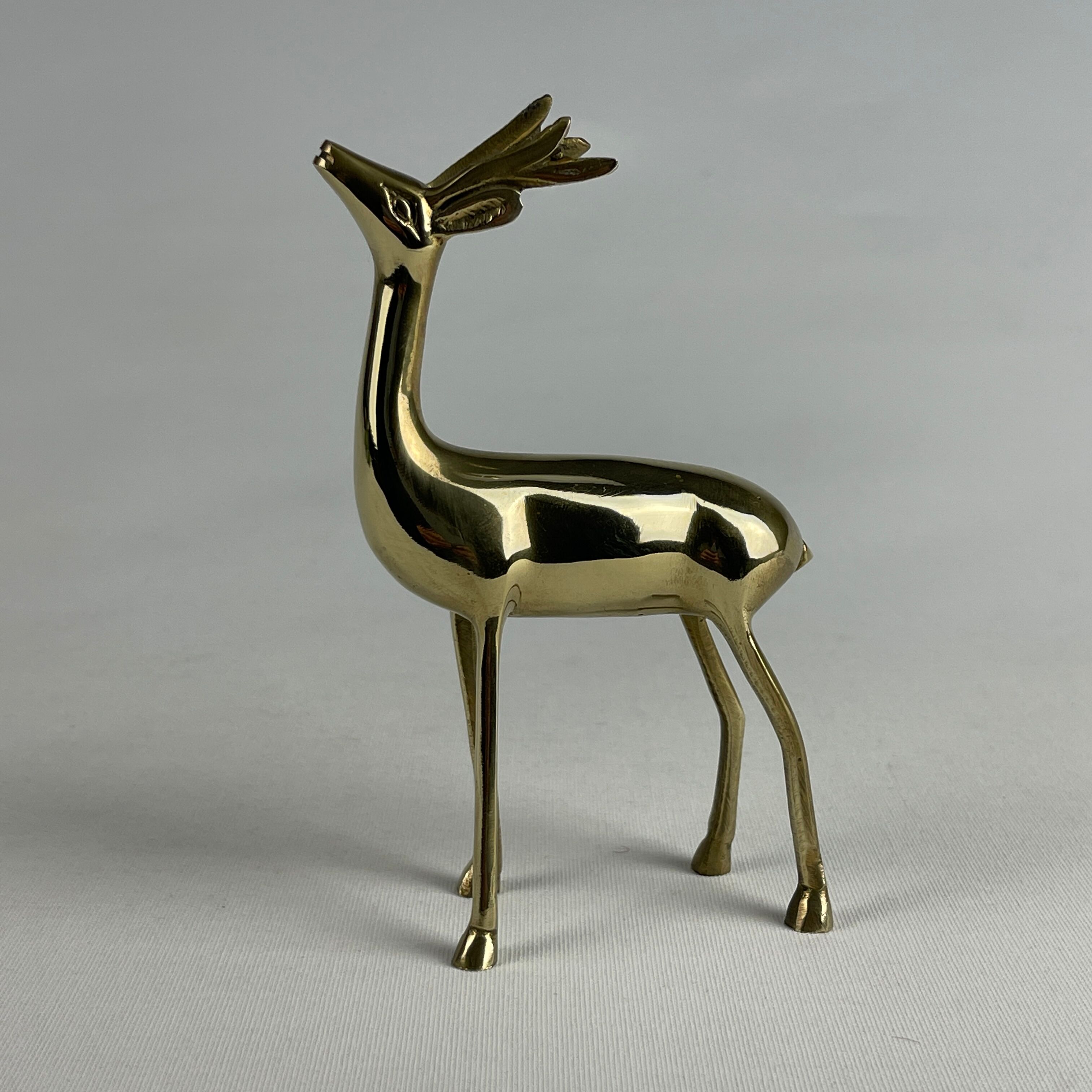 Vintage brass deer