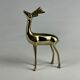 Vintage brass deer