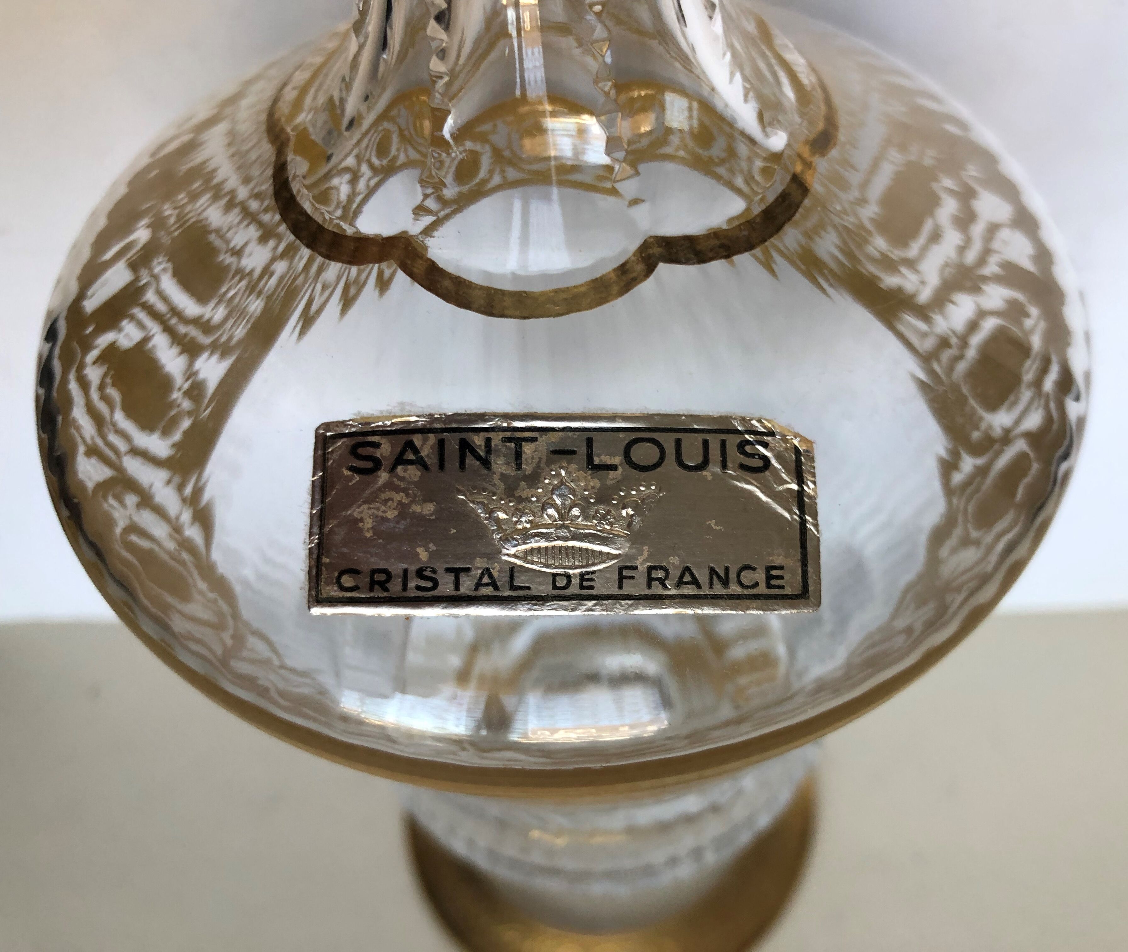 Saint Louis crystal decanter model Thistle