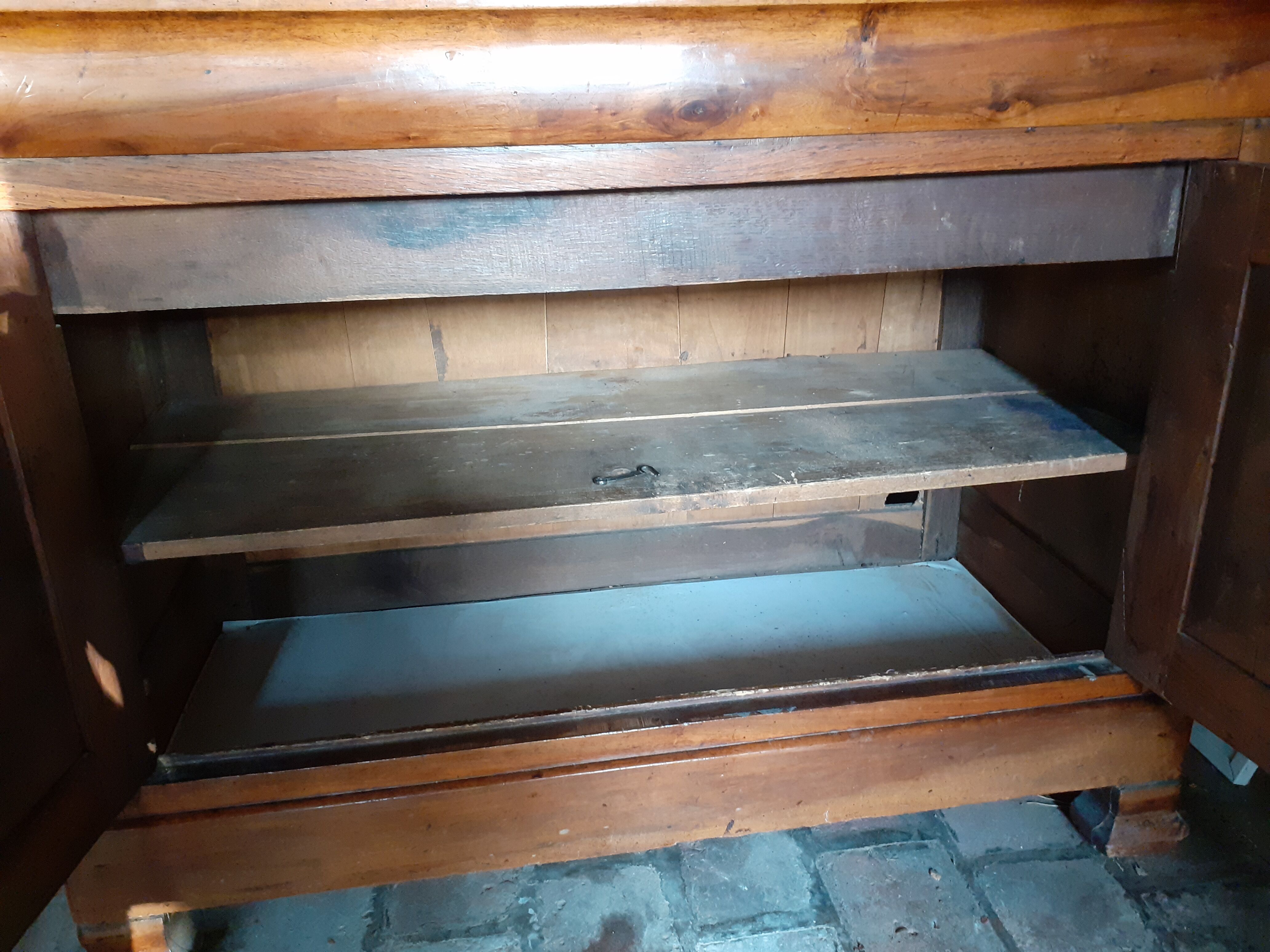 Louis Philippe solid walnut buffet