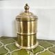 Round brass box