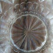 Antique cut glass salad bowl