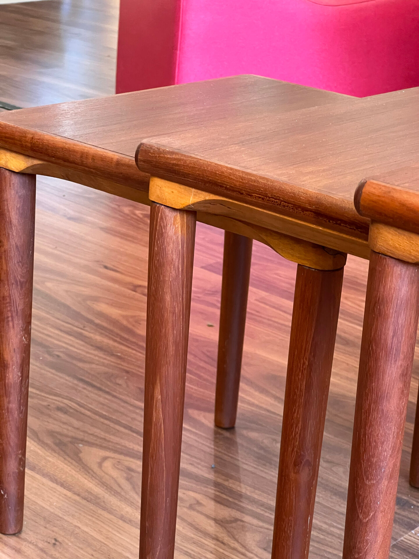 Nestable teak tables