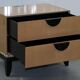 Cloud bedside tables by J Robert Scott with 14-carat gold veneer.