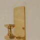 Pair of swedish brass sconces by gusum 1991