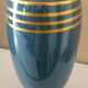 Large vase in enamelled ceramic, gold, silver, art deco, signed Pinon-Heuzé