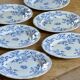 19th century Sarreguemines "Epine" ironstone dinner plates, 1880