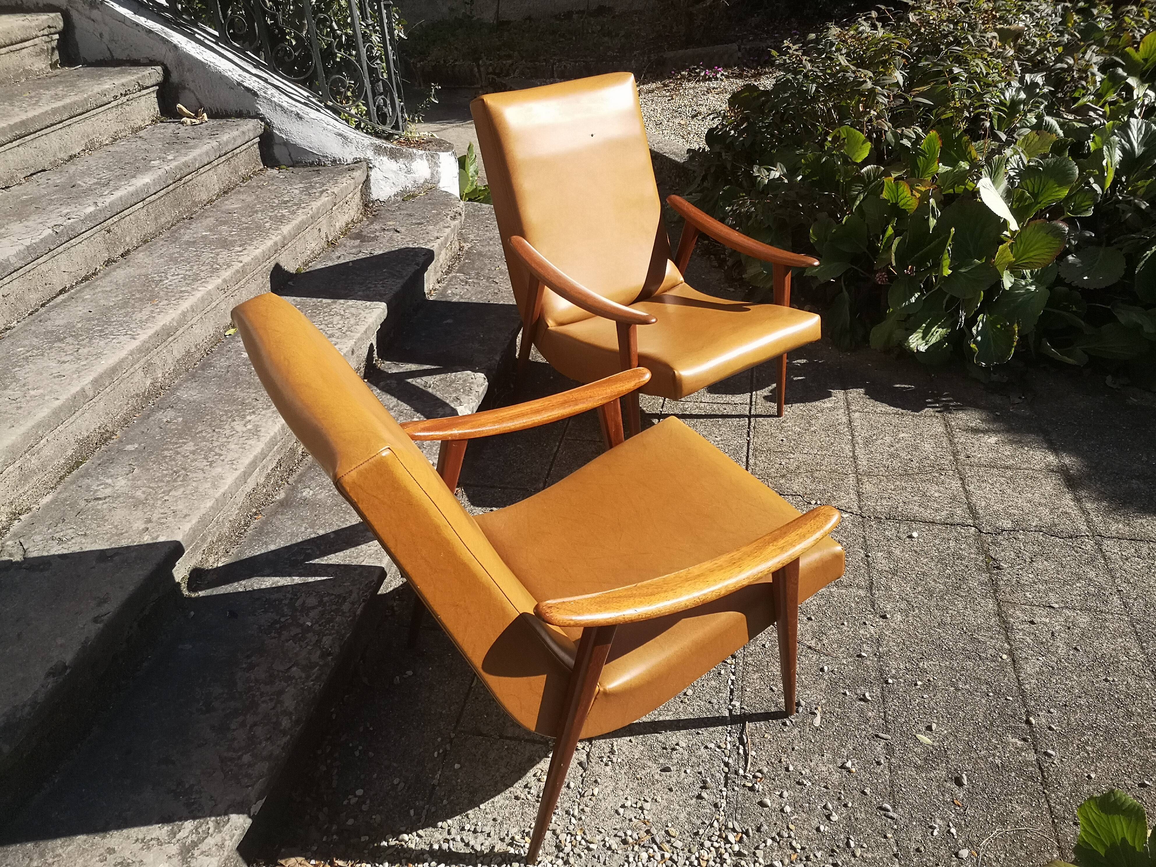 Pair of scandinavian armchairs