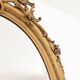 Magnificent antique oval gilded mirror - Napoleon III style