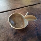 Cendrier en laiton massif – design "apple" vintage cendrier en laiton