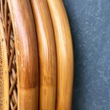 Wicker and rattan screen