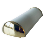 Brass and glass wall light