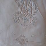 Antique embroidered linen sheets