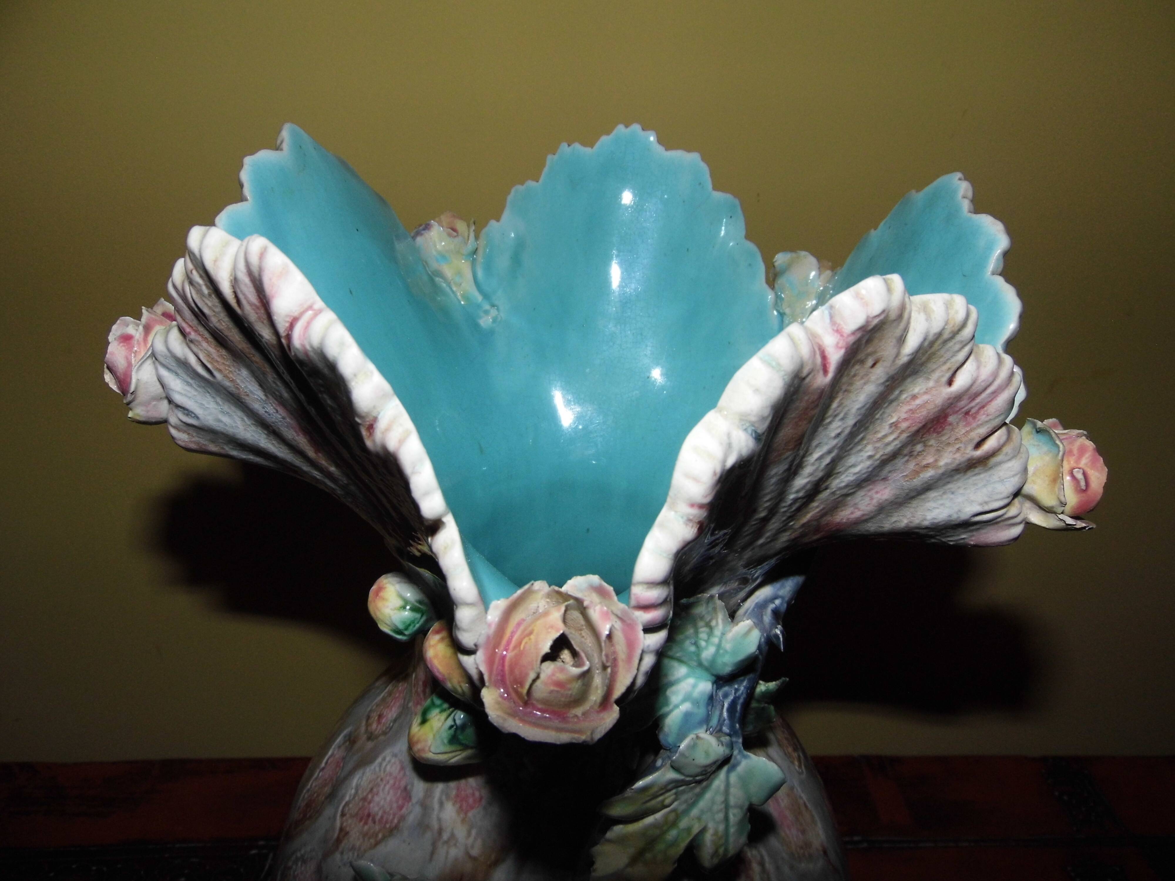 Slip vase, ceramics, late nineteenth century