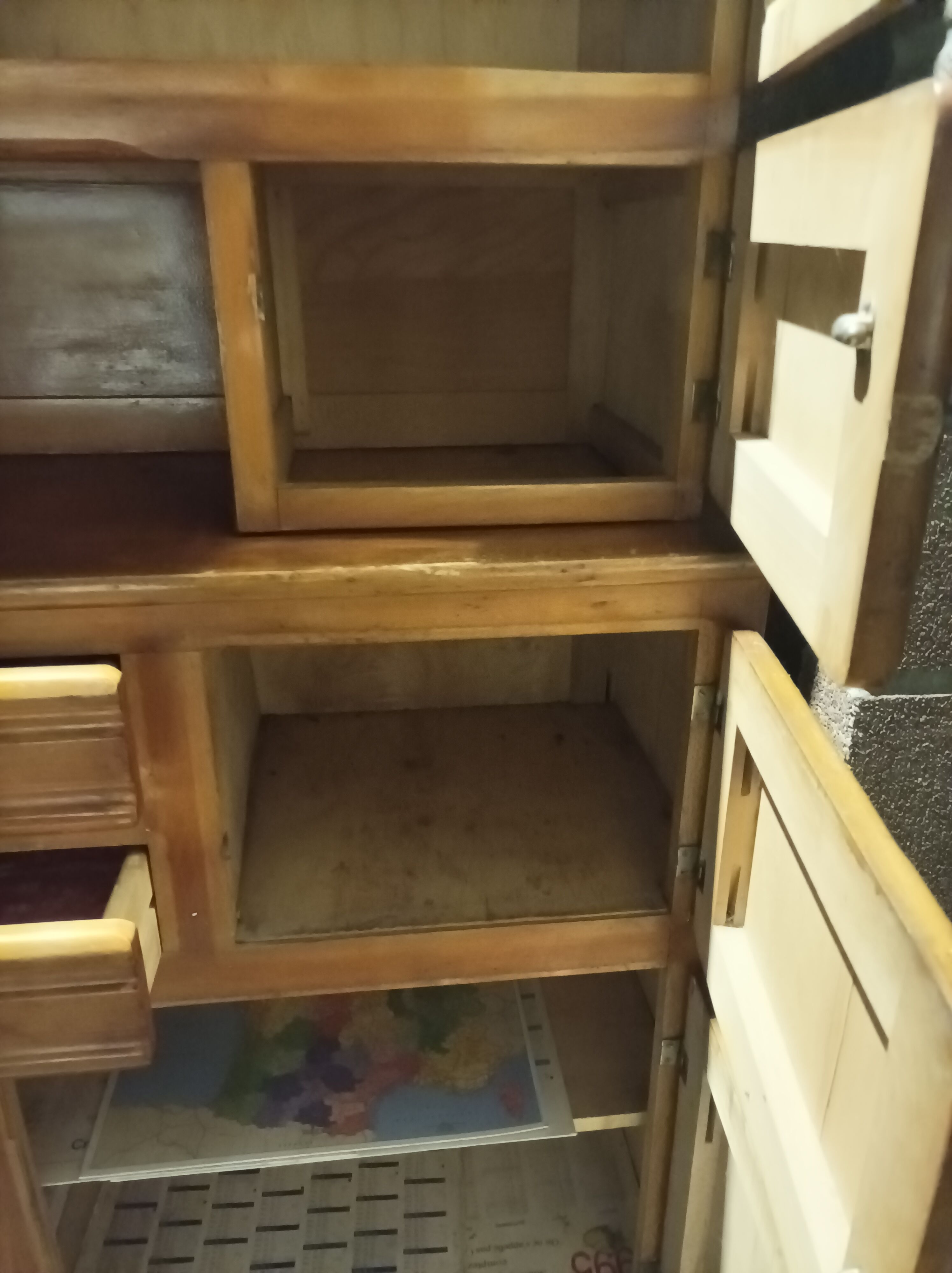 Old cabinet Mado wood vintage 1950