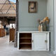 Vintage sideboard with sliding doors (renovated)