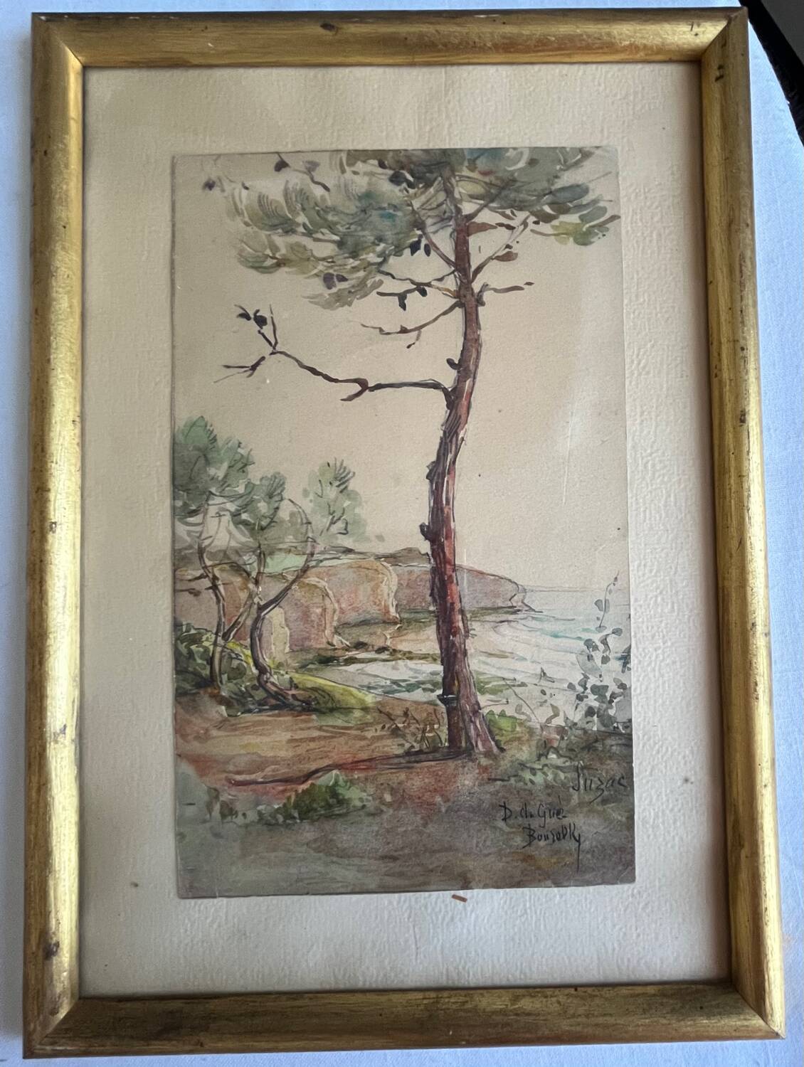 Painting: Watercolor - Seaside landscape