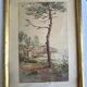 Tableau : Aquarelle - Paysage de bord de mer