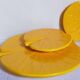 Three vintage water lily presentation dishes in slip