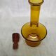 Glass bottle old vintage amber
