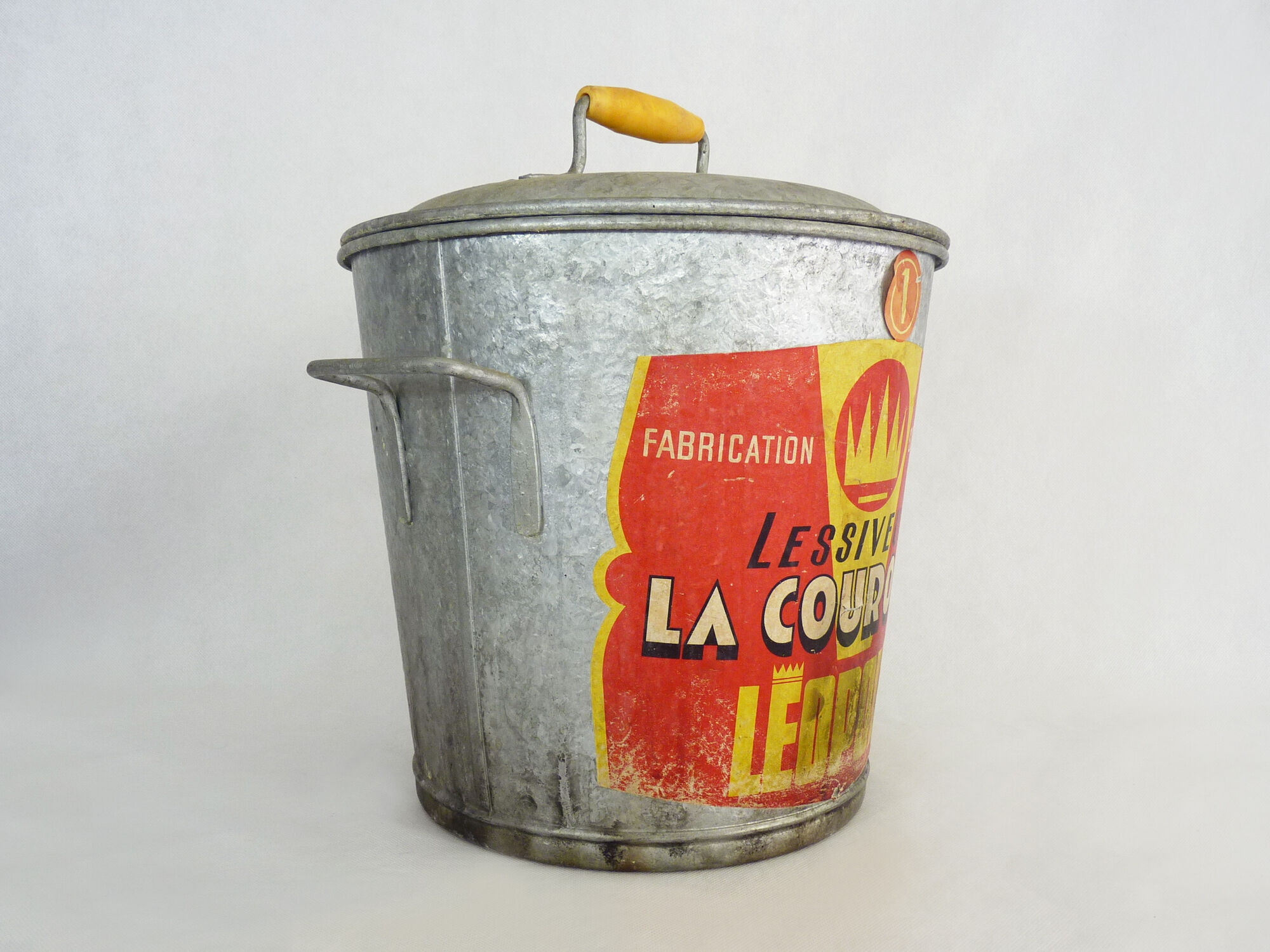 Lessiveuse La Couronne Leopold en métal galvanisé, circa 1960 | Selency