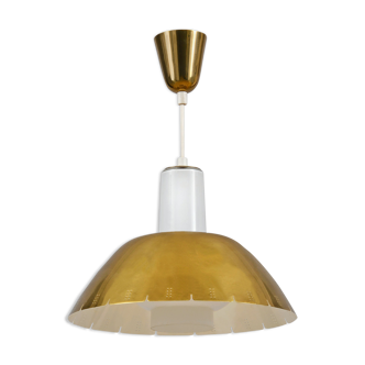 Model K2-20 Brass Ceiling Lamp by Paavo Tynell for Idman