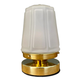 Vintage Art Deco frosted glass globe table lamp