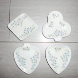 Set of 4 cups in the shape of playing card symbols