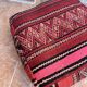 Handmade Berber Kilim pouf, floor cushion
