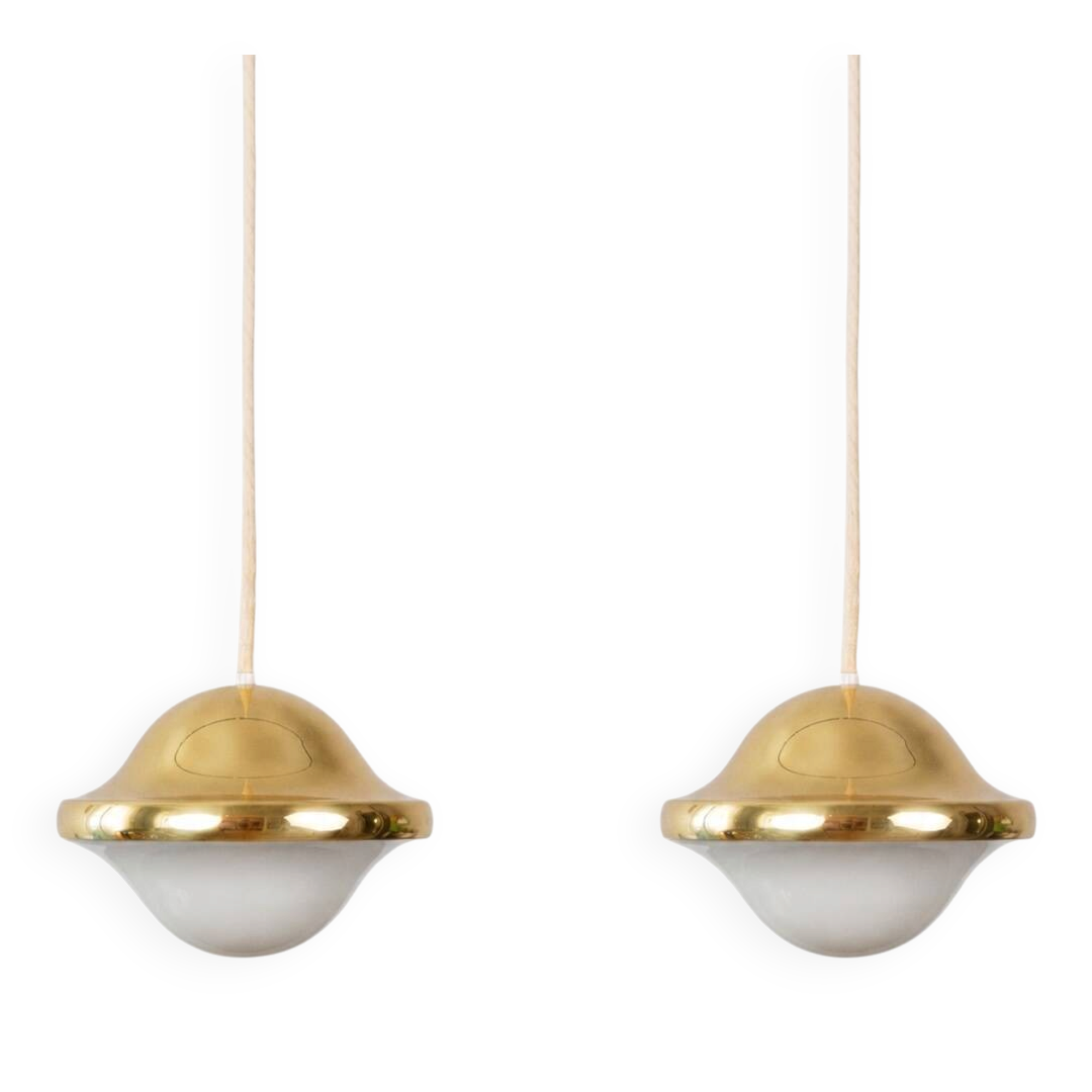 Vintage Danish Bubi pendant lamps by Henning Kuppel, Louis Poulsen, 1972