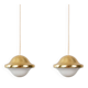 Vintage Danish Bubi pendant lamps by Henning Kuppel, Louis Poulsen, 1972