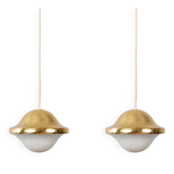 Vintage Danish Bubi pendant lamps by Henning Kuppel, Louis Poulsen, 1972