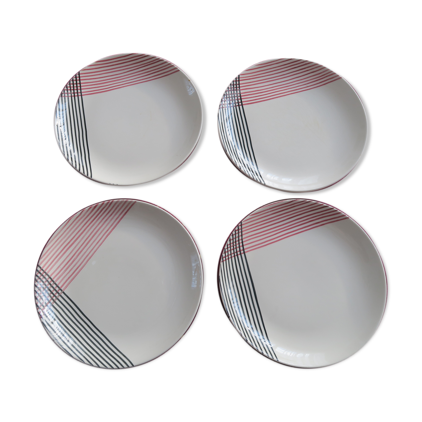 4 Caprice Villeroy Plates - Boch 20.5 cm Vintage