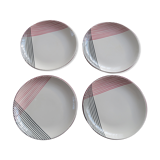 4 Caprice Villeroy Plates - Boch 20.5 cm Vintage